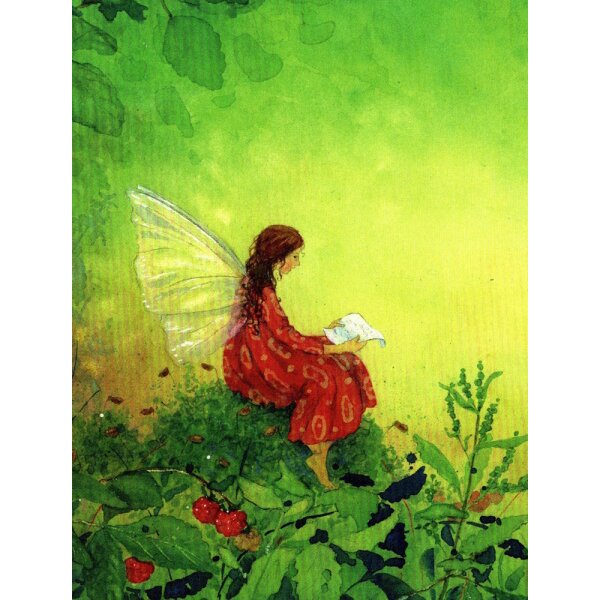 Daniela Drescher. "kleine Elfe" Druck ca. 42 x 42 cm