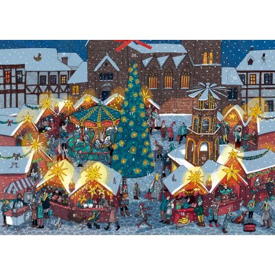 Auf dem Weihnachtsmarkt Adventskalender