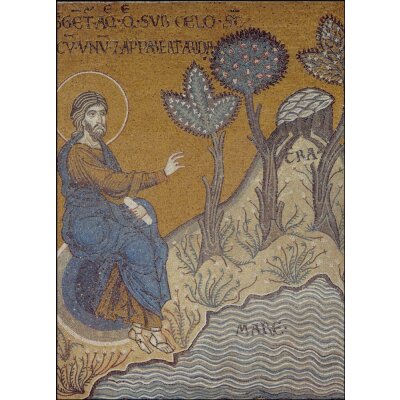 Teilung der Erde, um 1174. Mosaik