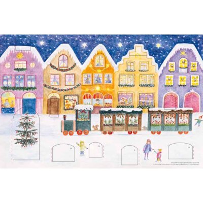 Elisabeth Heuberger. Der Weihnachtszug...., 47x31cm