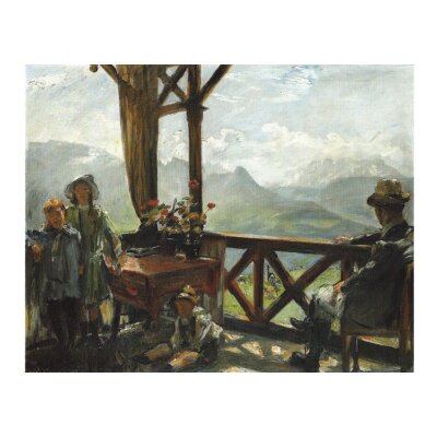 Lovis Corinth. Terasse in Klobenstein, 1910