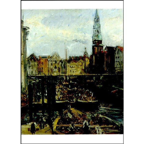 Max Slevogt. Fleet am Hofenmarkt in Hamburg, 1905