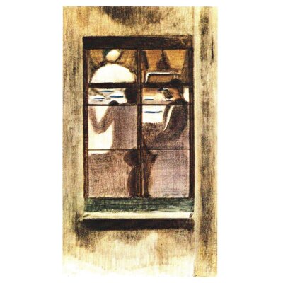 Oskar Schlemmer. Fensterbild I: Abendessen im Nachbarhaus