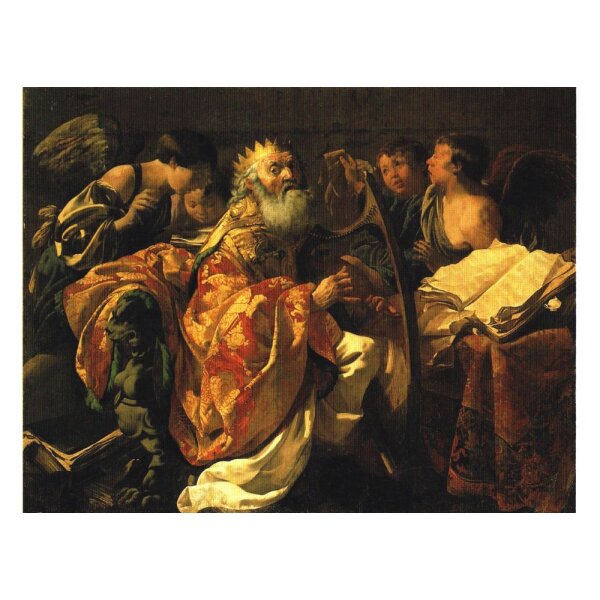 Hendrick Terbrugghen. Der Harfe spielende König David, 1628