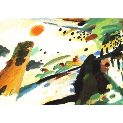 Wassily Kandinsky. Romantische Landschaft, 1911