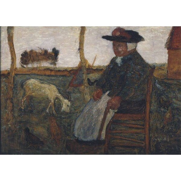 Paula Modersohn-Becker. Alte Bäuerin mit Ziege, 1902