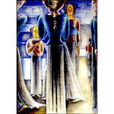 Oskar Schlemmer. Blaue Frauen, 1929