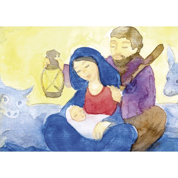 Anne Hunold. Maria und Josef im Stall