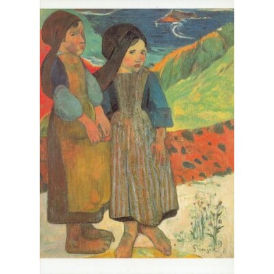 Paul Gauguin. Zwei bretonische Mädchen am Meer, 1889