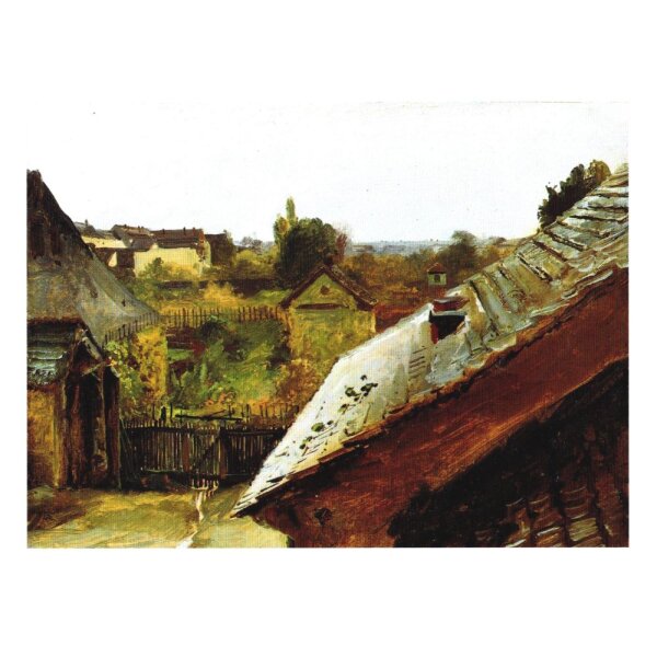 Carl Blechen. Blick auf Dächer und Gärten, um 1835