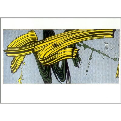 Roy Lichtenstein. Yellow and Green Bruhstrokes, 1966