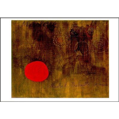Joan Miró. Musique, Seine, Michel, Bataille et moi, 1927