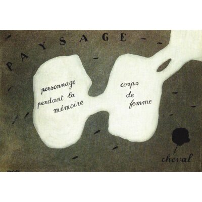 René Magritte. Die verlorene Welt, 1928