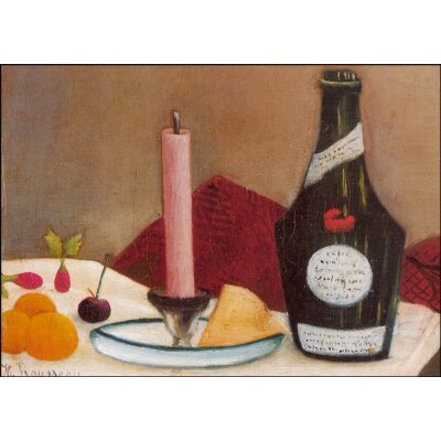 Henri Rousseau. Stillleben mit rosa Kerze, 1906