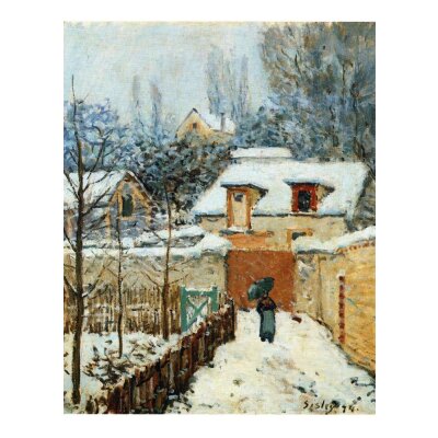 Alfred Sisley. Schnee in Louveciennes, 1874