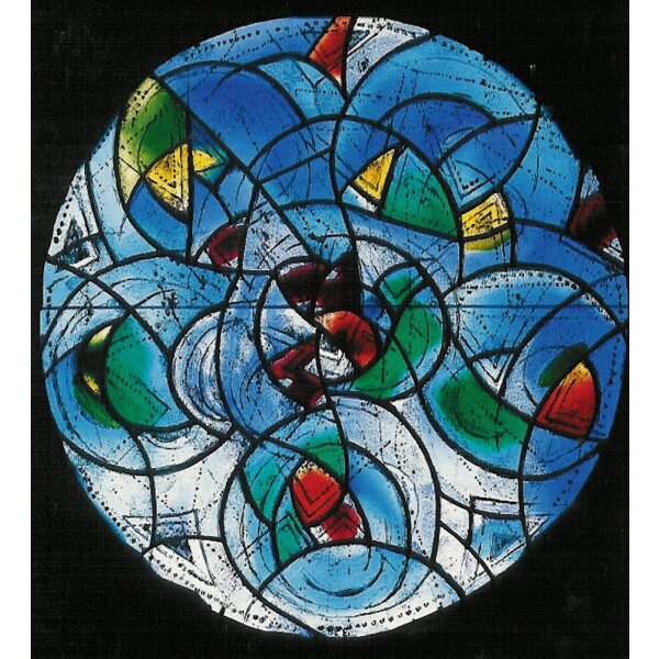 Marc Chagall. Nördliches, dreibahniges Chorfenster.