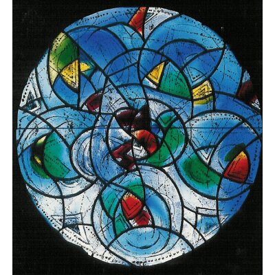 Marc Chagall. Nördliches, dreibahniges Chorfenster.
