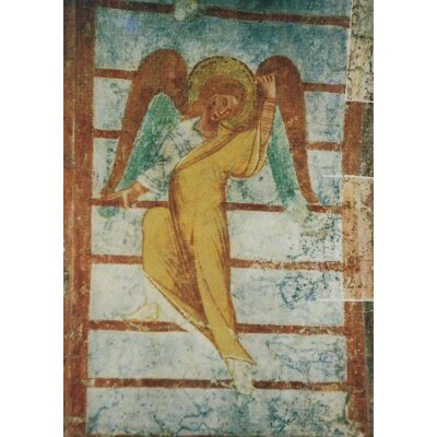Engel auf der Jakobsleiter, Fresko, 13. Jh.