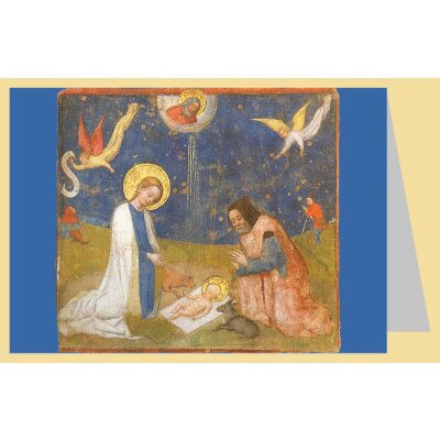 Stefan Lochner. Anbetung des Kindes, um 1445