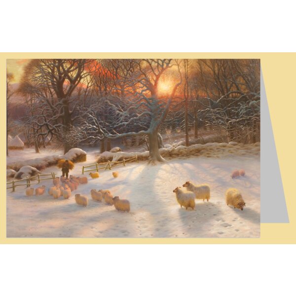 Joseph Farquharson. Sonnenuntergang im Winter