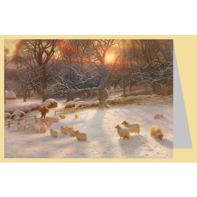 Joseph Farquharson. Sonnenuntergang im Winter