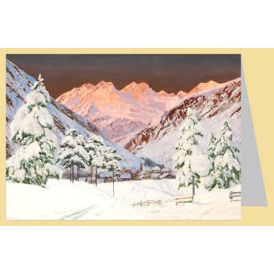 Alwin Arnegger. Alpine Gebirgszene