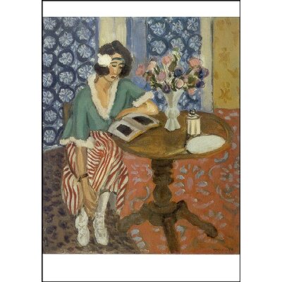 Henri Matisse. Lesende am Tischchen, 1921
