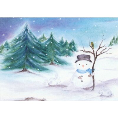 Baukje Exler. De Sneeuwpop. Der Schneemann