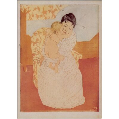 Mary Cassatt. Mütterliche Liebkosung, 1989