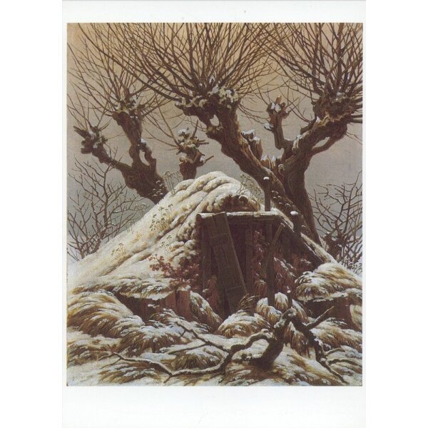 Caspar David Friedrich. Verschneite Hütte, um 1827