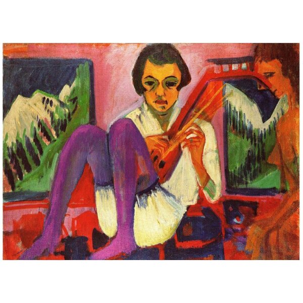 Ernst Ludwig Kirchner. Mandolinistin, 1921