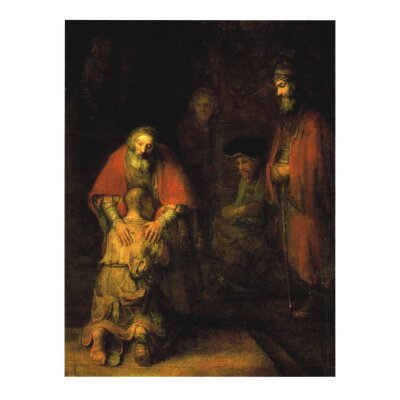Rembrandt Harmensz van Rijn, Landschaft mit langer...