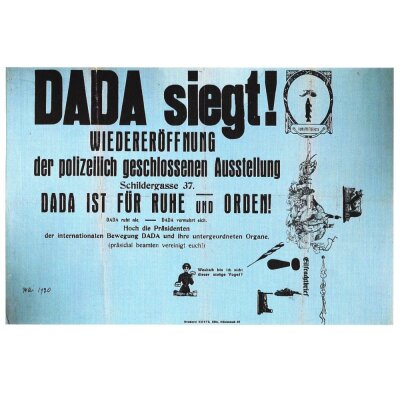 DADA siegt! Wiedereröffnung..., 1920