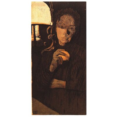 Käthe Kollwitz. Frau mit Orange, 1901