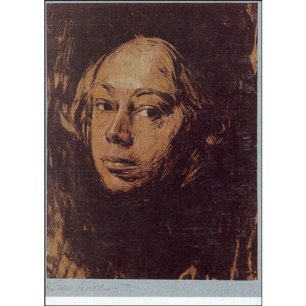 Käthe Kollwitz. Selbstbildnis nach links, 1901