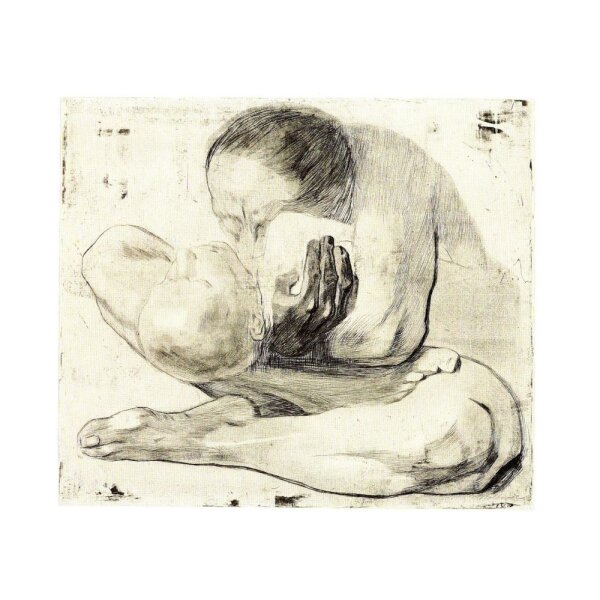 Käthe Kollwitz. Mutter mit totem Kind, 1903