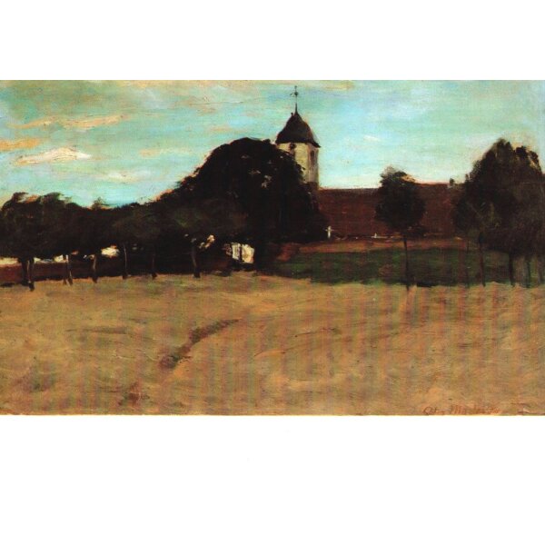 Otto Modersohn. Worpsweder Kirche,1891