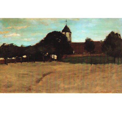Otto Modersohn. Worpsweder Kirche,1891