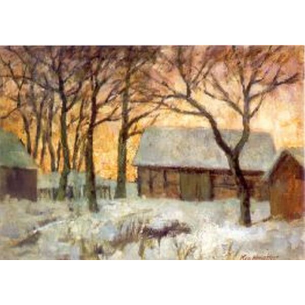 Karl Krummacher. Frostiger Abend in Worpswede, 1935