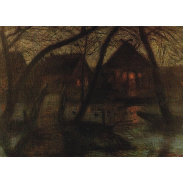 Otto Modersohn. Novemberabend an der Wümme...