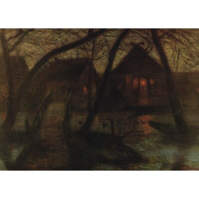 Otto Modersohn. Novemberabend an der Wümme...