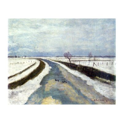 Otto Modersohn. Wümme im Winter, 1942
