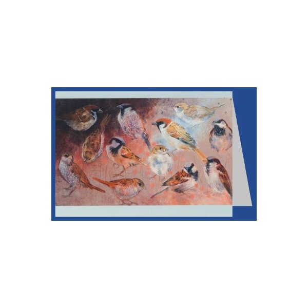 Loes Botman. Spatzen (Haussperling)