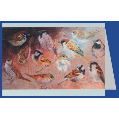 Loes Botman. Spatzen (Haussperling)