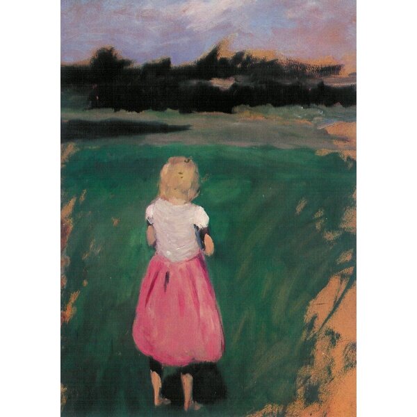 Hans Ende. Mädchen auf der Wiese