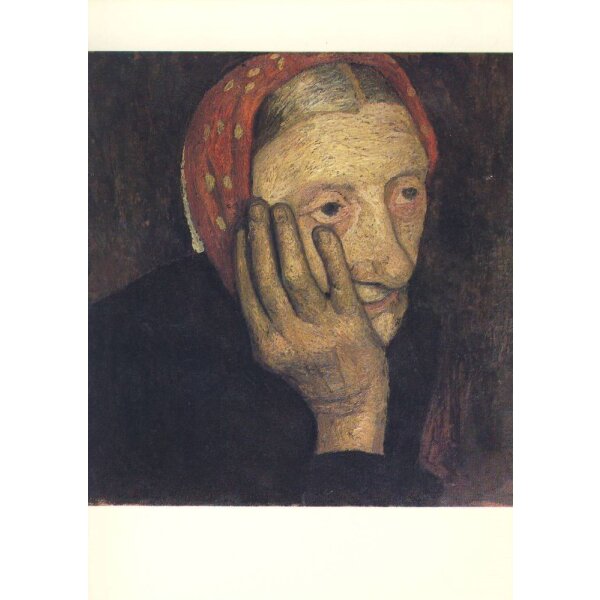 Modersohn-Becker. Kopf einer alten Bäuerin, 1905