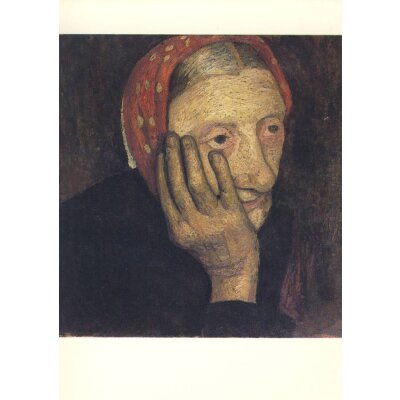 Modersohn-Becker. Kopf einer alten Bäuerin, 1905