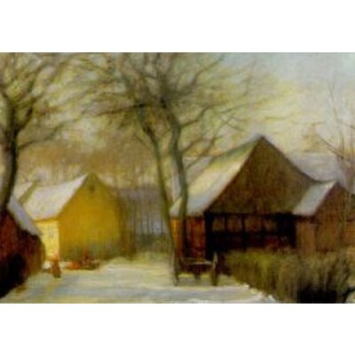 Hermann Angermeyer. Winter im Dorf, um 1940