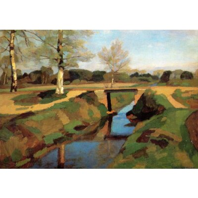 Udo Peters. Am Torfkanal, um1950