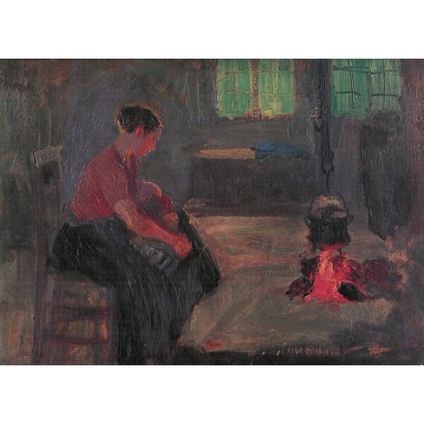 Fritz Mackensen. An der Feuerstelle, 1953